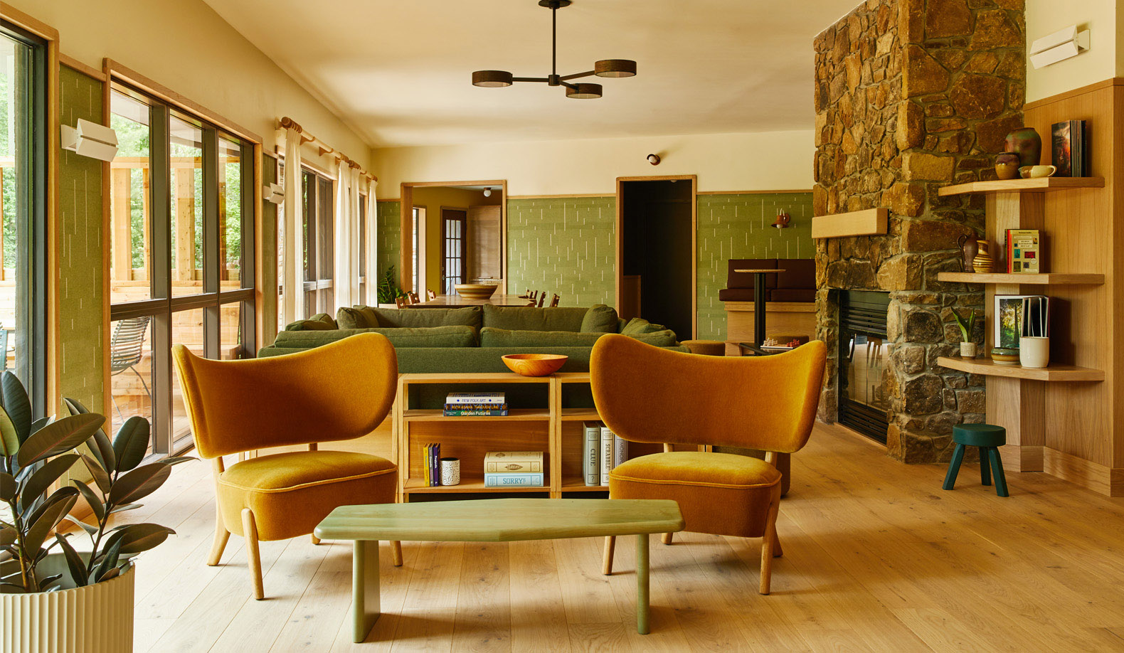 Comfortable sofa seating in the Highlands lobby