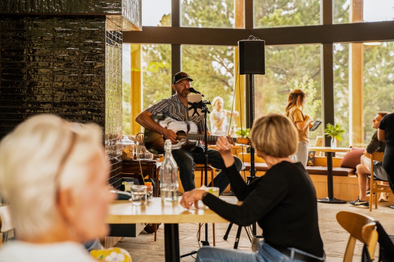 Guy playing Music at Casa Colina - Casa Jams
