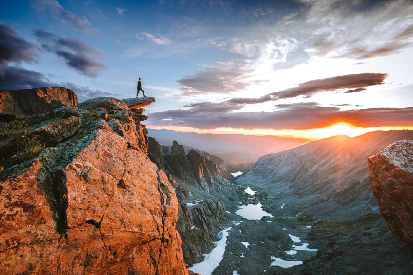 estes park at sunset